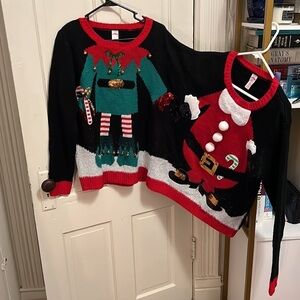 Holiday Time Two Person Novelty Christmas Sweater